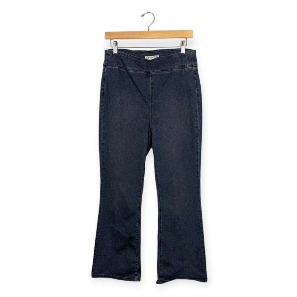 We The Free People In My Feelings Mid Rise Crop Boot Cut Jeans Size L